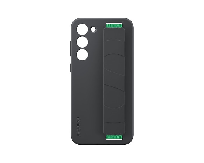 Coque en silicone avec lanière Galaxy S23+ Noir