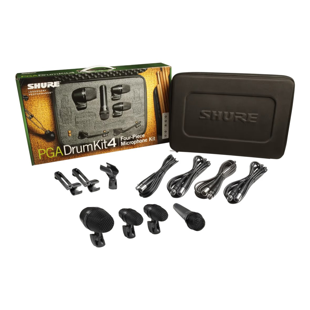 Kit 4 microphones batterie PG Alta – L’ensemble essentiel PGADRUMKIT4
