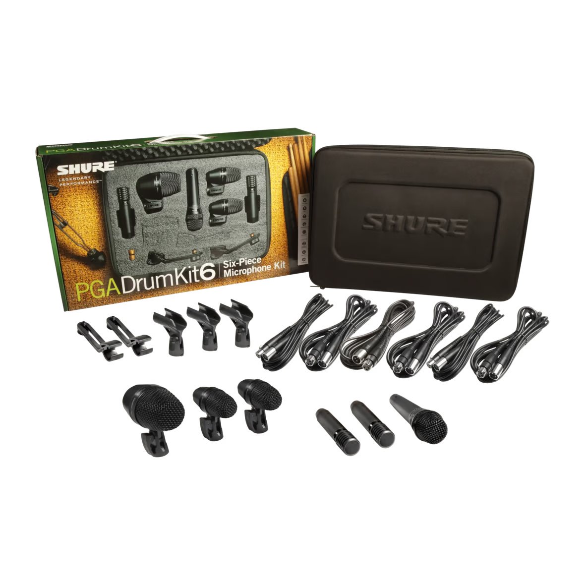 Kit 6 microphones batterie PG Alta – L’ensemble complet PGADRUMKIT6