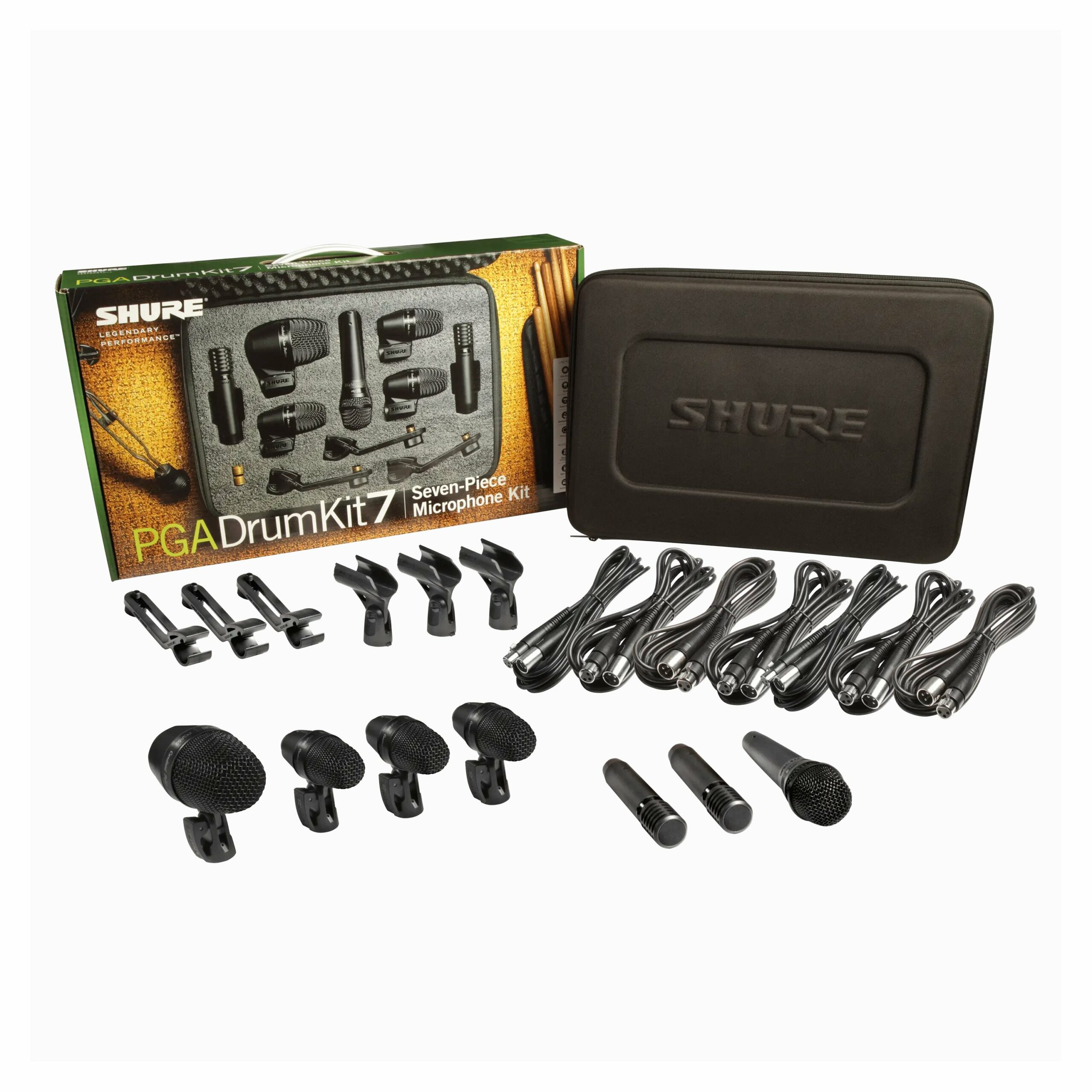 Kit 7 microphones batterie PG Alta – L’ensemble complet PGADRUMKIT7