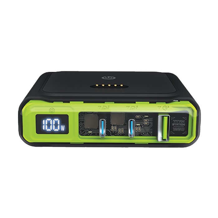 Goui Titan Station : Station de Charge de Bureau 100 W Multi-Ports USB-C Power Delivery pour l'Organisation