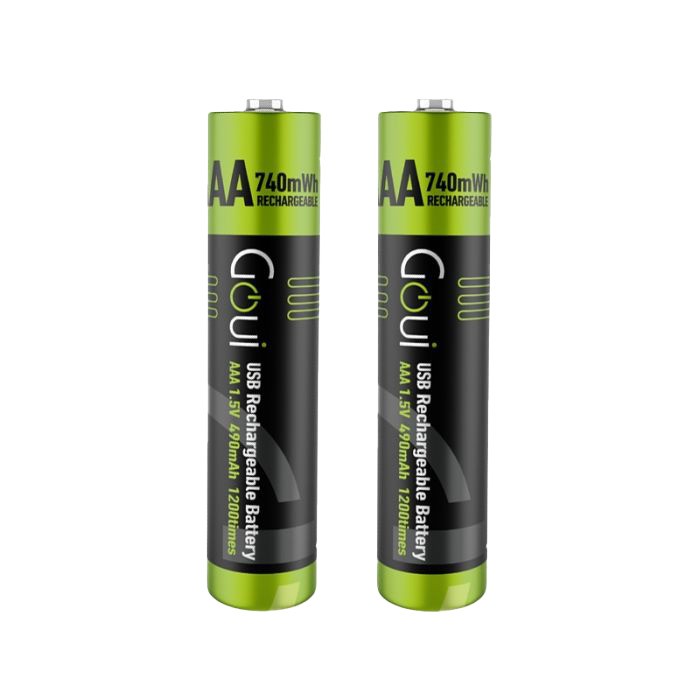Goui Piles AAA Rechargeables : Énergie Compacte Haute Performance et Durabilité (NiMH)