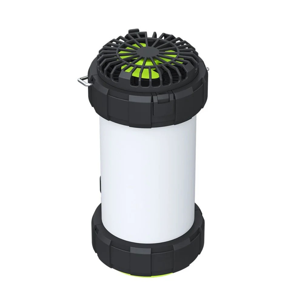 Goui GLOW : Lanterne de Camping Multifonctionnelle avec Ventilateur, Lumière Puissante et Design Suspendu