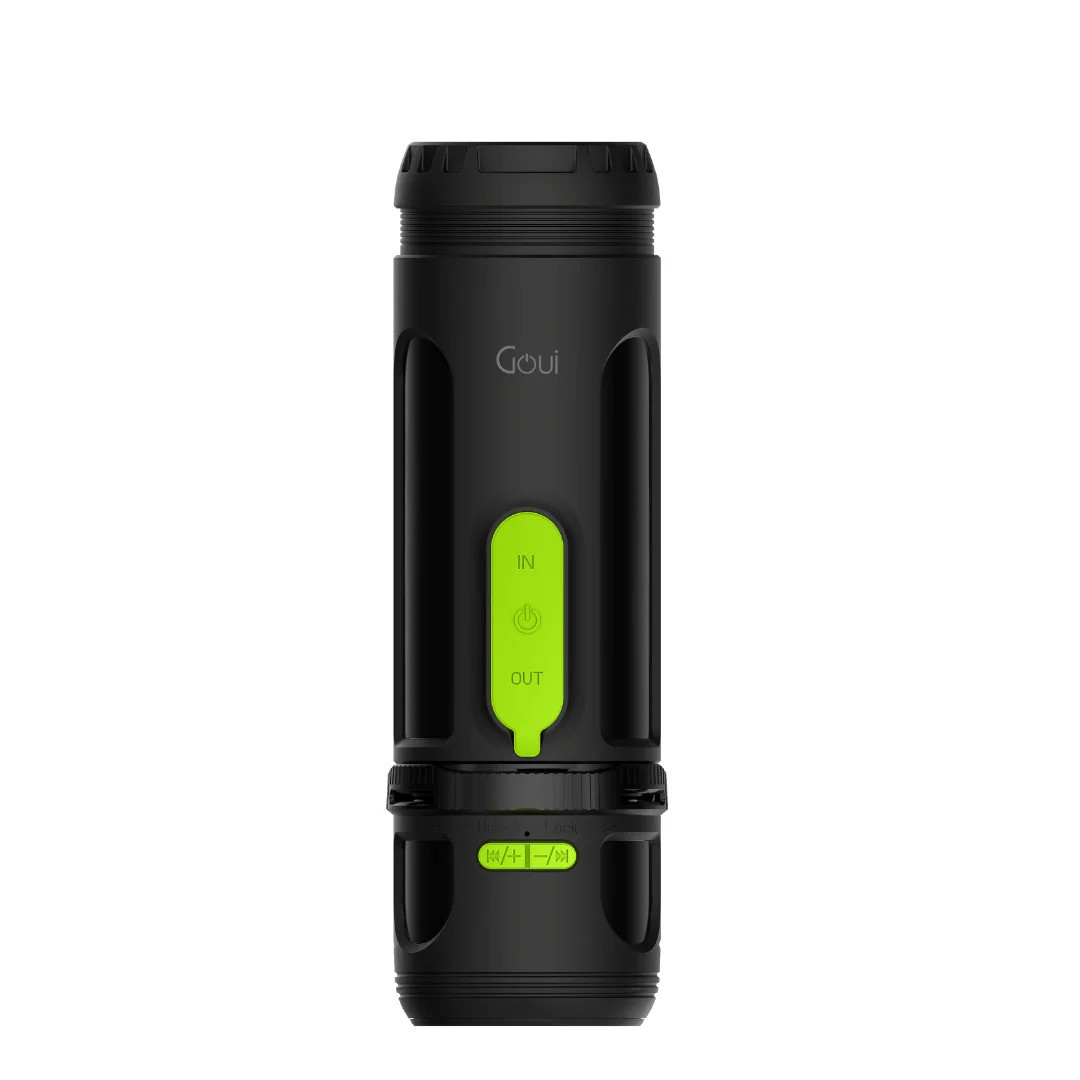 Goui CAMP : Accessoire 3-en-1 Portable avec Lanterne de Camping, Haut-Parleur Bluetooth et Power Bank 4400 mAh