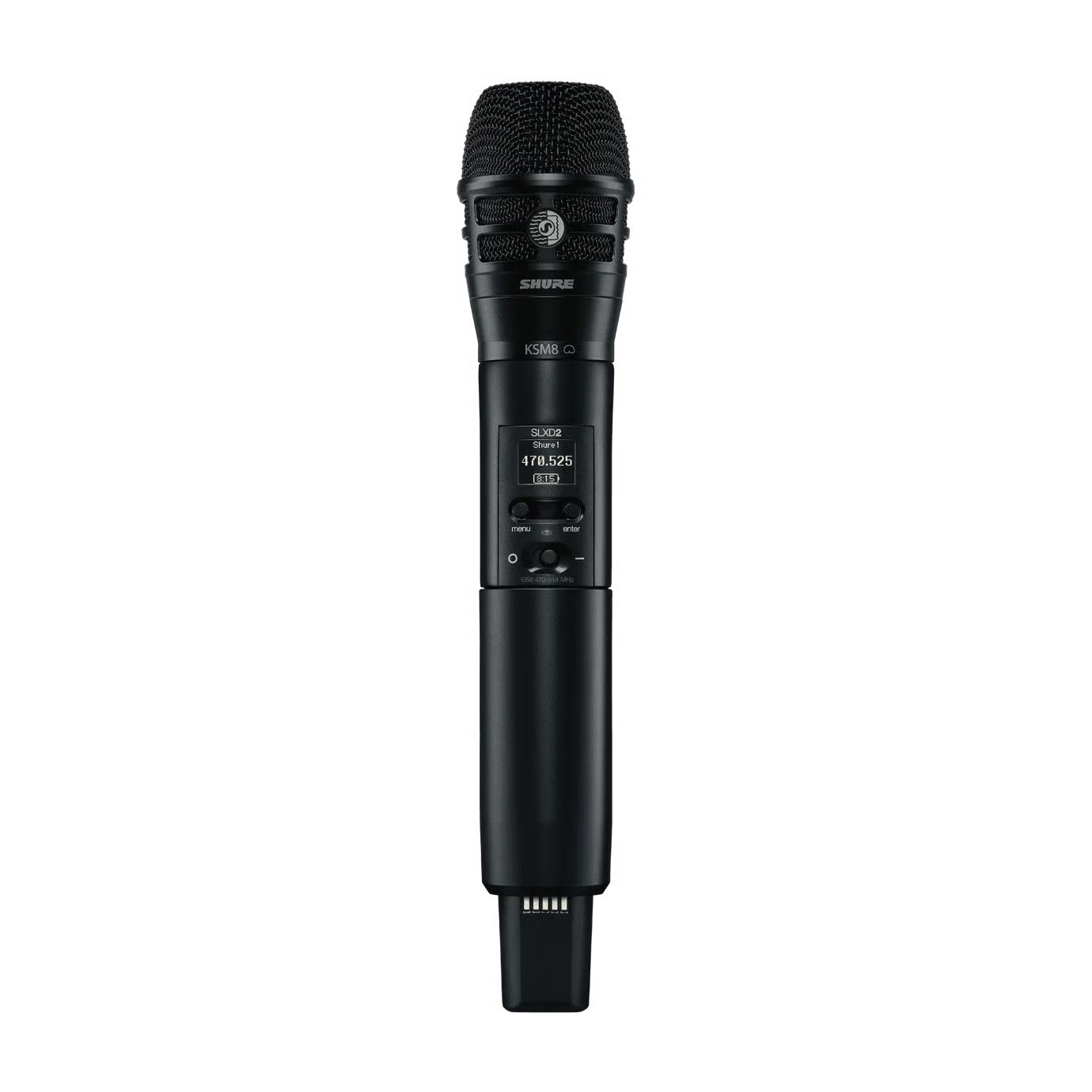 Shure SLXD2/K8B : Émetteur Main Numérique SLX-D avec Capsule KSM8 Dualdyne™ pour Performance Vocale Premium
