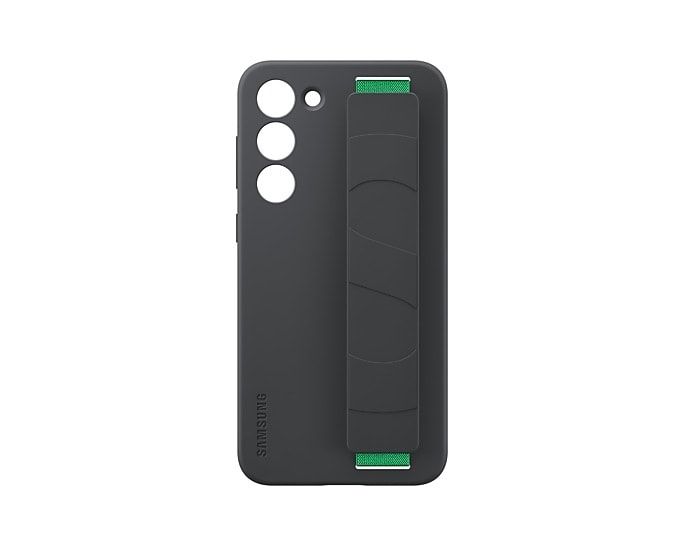 Coque en silicone avec lanière Galaxy S23+ Noir