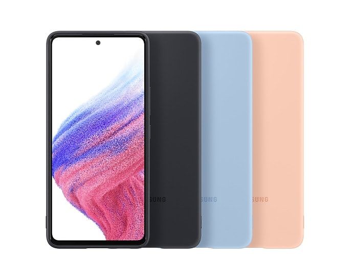 Coque en silicone Galaxy A53 5G - Noir - Image 2