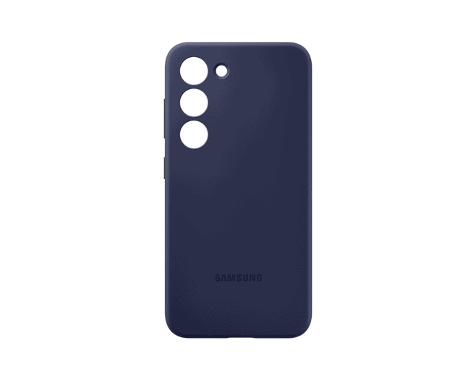 Coque en silicone pour Galaxy S23 - Bleu marine - Image 3