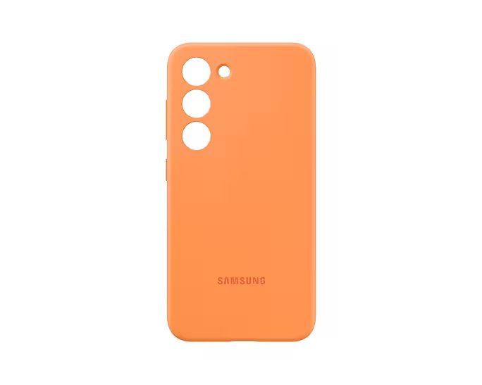Coque en silicone pour Galaxy S23 - Orange