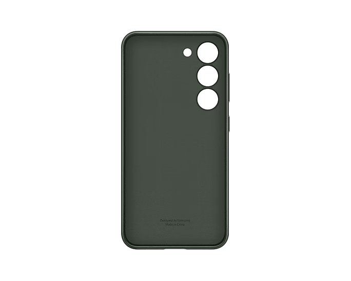 Coque en cuir pour Galaxy S23 - Vert - Image 2