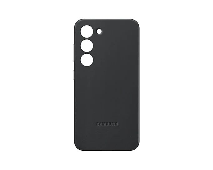 Coque en cuir pour Galaxy S23+ - Noir