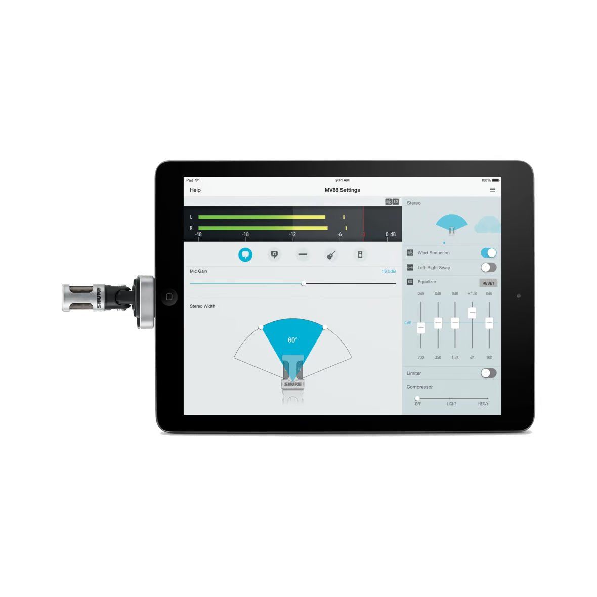 Microphone électrostatique stéréo M/S pour iOS MV88/A - Image 3