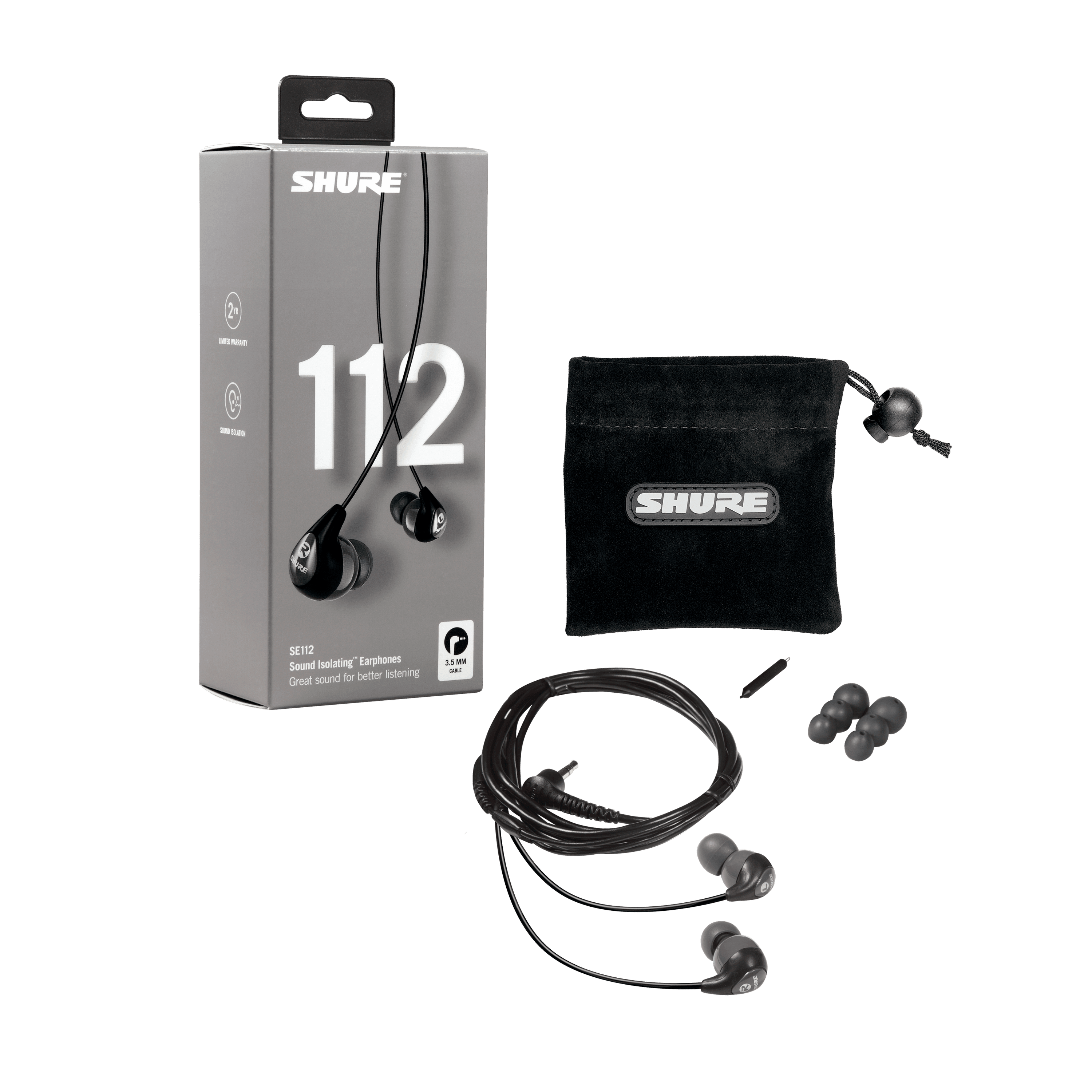 Écouteurs professionnels Sound Isolating™ SE112 - SE112-GR-EFS - Image 2