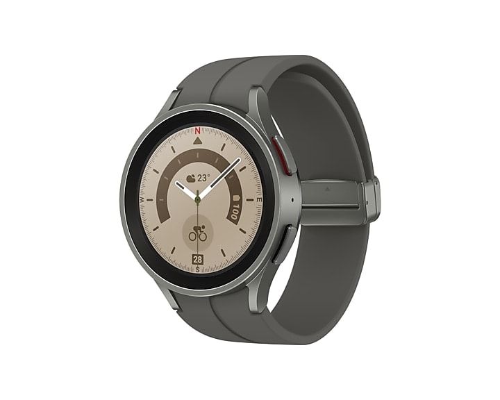 Montre connectée Galaxy Watch5 Pro Bluetooth (45mm) Gris titane - SM-R920NZTAMEA - Image 1