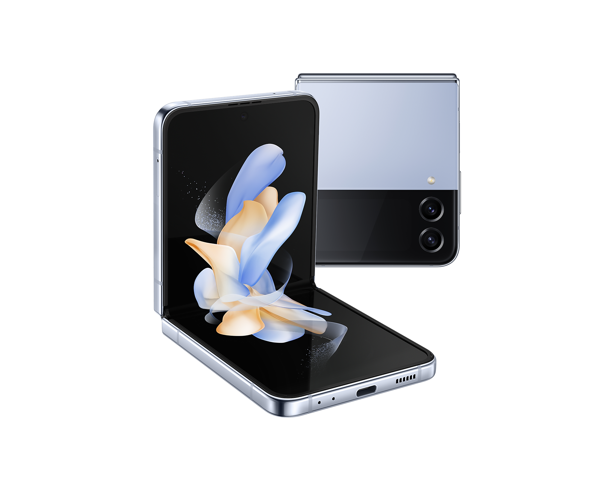 Smartphone Galaxy Z Flip4 bleu - SM-F721BLBEMWD - Image 1