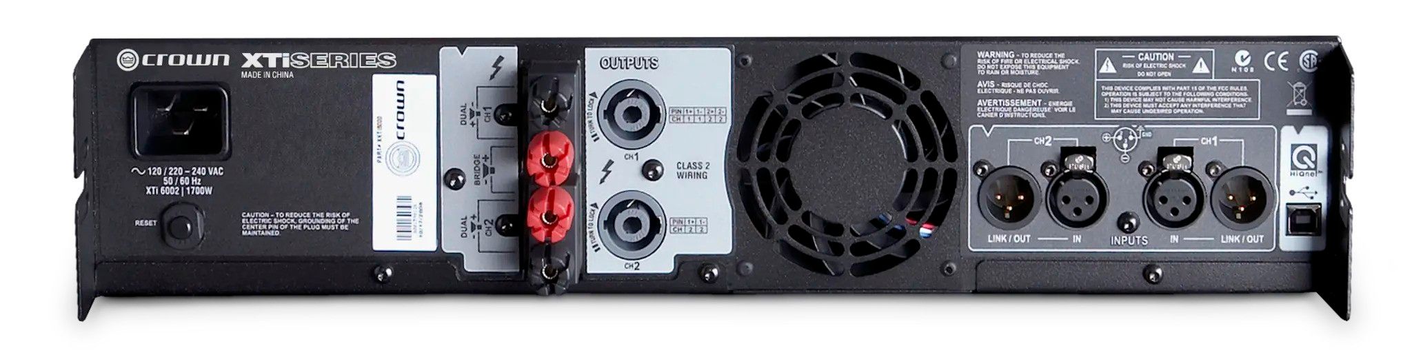 Crown XTi 6002 – Amplificateur de puissance professionnel 2 canaux avec DSP intégré, 6000W - Image 2