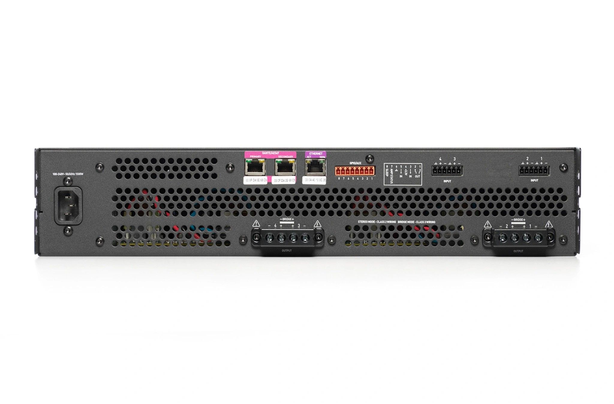 JBL LA4-D‑EK – Amplificateur cinéma 4 canaux 1200 W avec DSP et réseau Dante/AES67 - Image 2