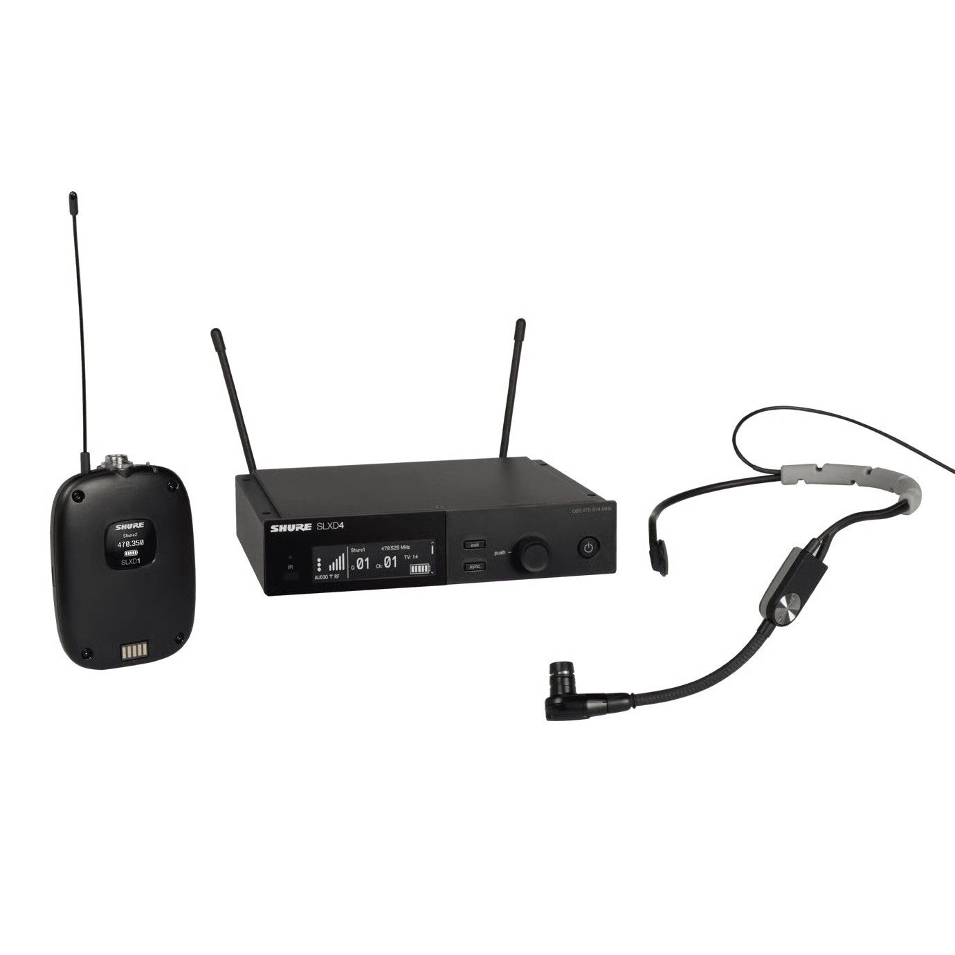 Shure SLXD14E/SM35-G59 – Système sans fil avec micro serre-tête cardioïde (470–514 MHz) - Image 1