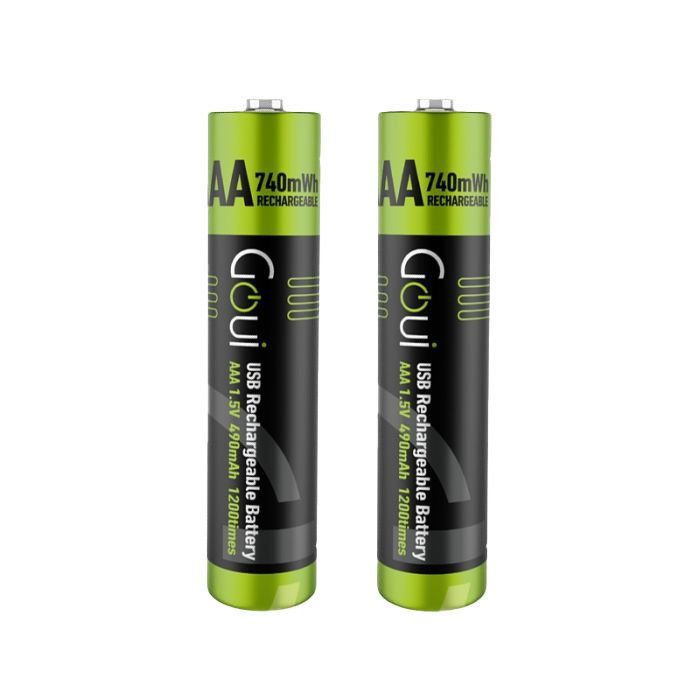 Goui Piles AAA Rechargeables : Énergie Compacte Haute Performance et Durabilité (NiMH)