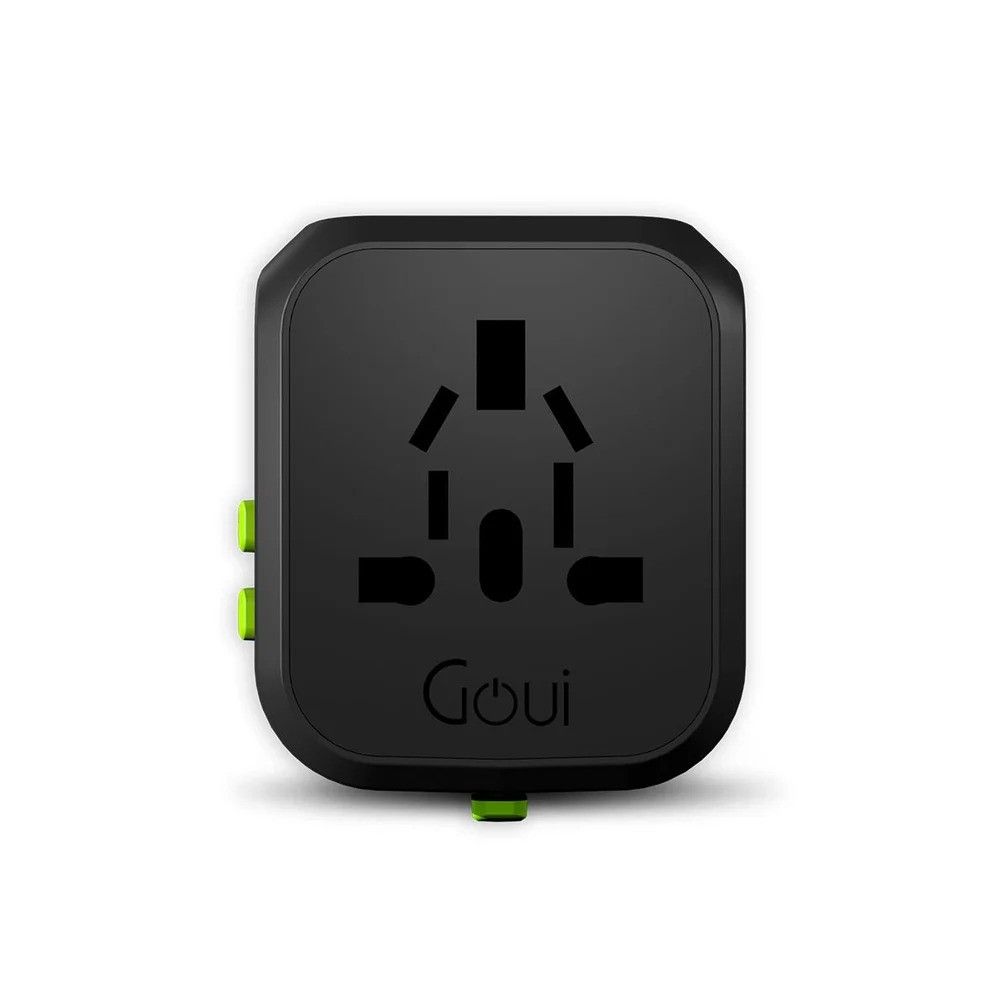 Goui UniqPD : Chargeur de Voyage Universel 30 W avec Livraison d'énergie, Double Port et Adaptateur Mondial - Image 2