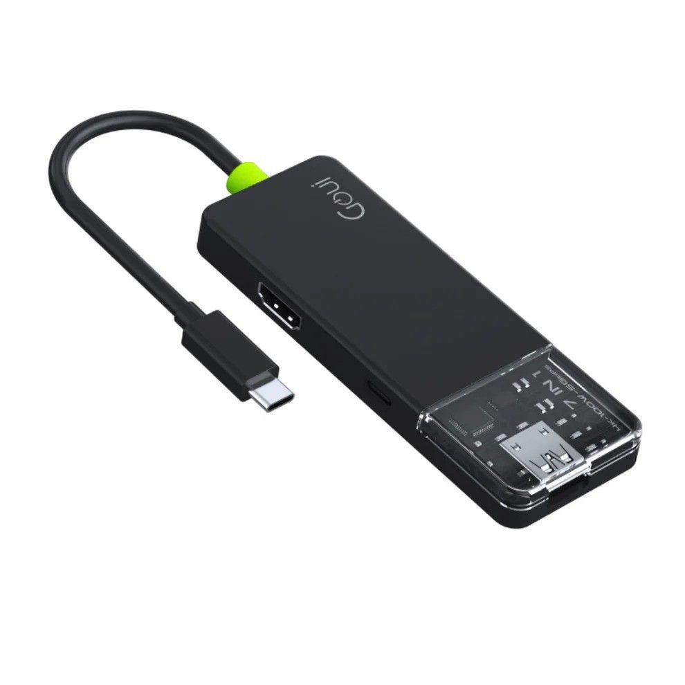 Goui HUB 7-en-1 : Station d'Extension Super Fast avec Livraison d'énergie 100 W et Sortie Vidéo 4K - Image 2