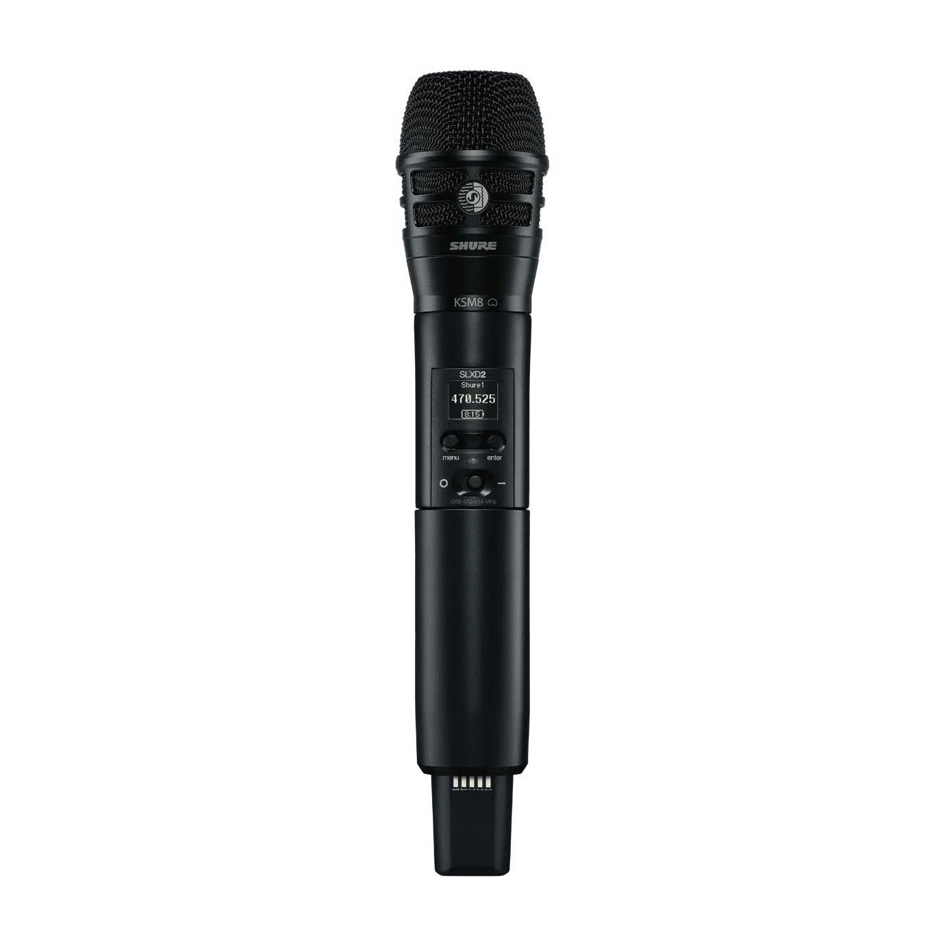 Shure SLXD2/K8B : Émetteur Main Numérique SLX-D avec Capsule KSM8 Dualdyne™ pour Performance Vocale Premium - Image 1